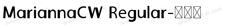 MariannaCW Regular字体转换